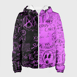 Женская куртка Dead inside purple black