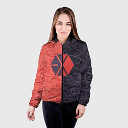 Куртка с капюшоном женская EXO Clouds, цвет: 3D-черный — фото 2