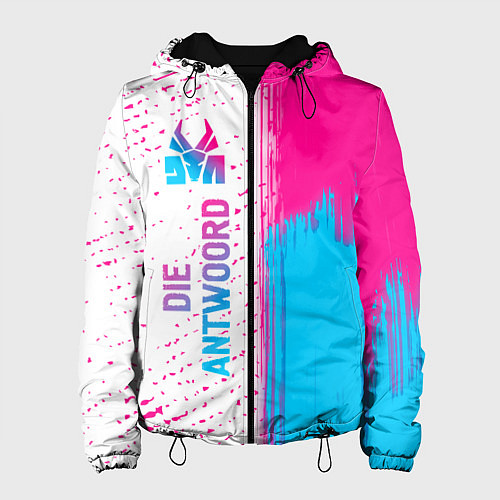Женская куртка Die Antwoord neon gradient style: по-вертикали / 3D-Черный – фото 1