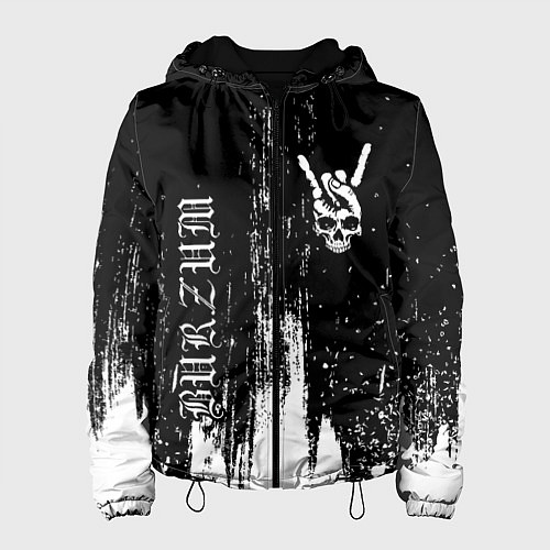 Женская куртка Burzum и рок символ на темном фоне / 3D-Черный – фото 1