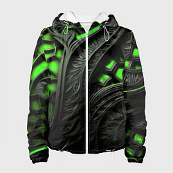 Женская куртка Green black abstract