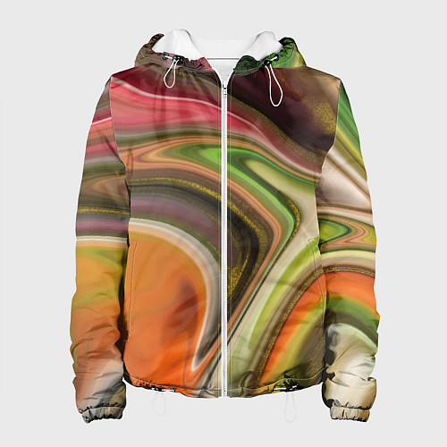 Женская куртка Waves colors / 3D-Белый – фото 1