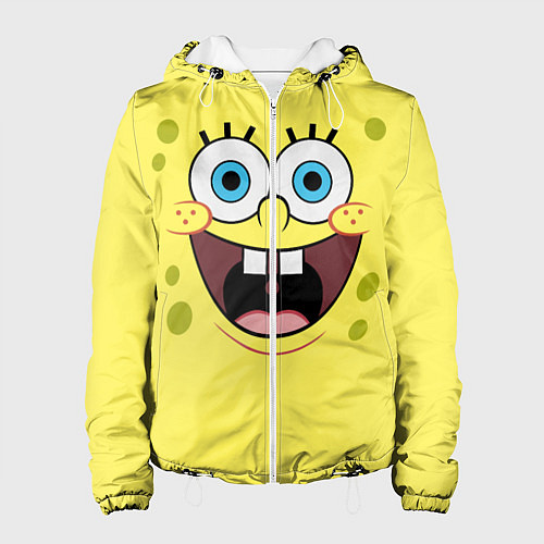 Женская куртка Губка Спанч Боб / 3D-Белый – фото 1