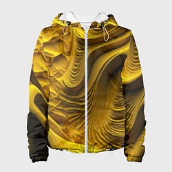 Женская куртка Объемная желтая текстура