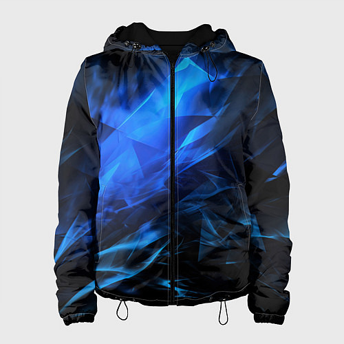 Женская куртка Blue black background / 3D-Черный – фото 1