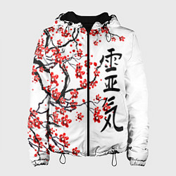 Женская куртка Цветущее дерево сакуры