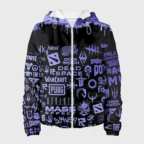 Женская куртка Games pattern / 3D-Белый – фото 1