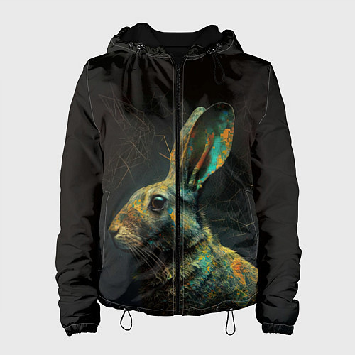 Женская куртка Магический кролик / 3D-Черный – фото 1