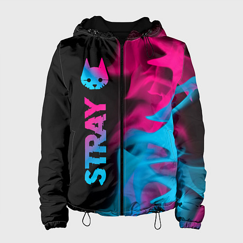 Женская куртка Stray - neon gradient: по-вертикали / 3D-Черный – фото 1