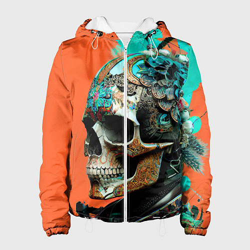 Женская куртка Art skull - irezumi - Japan / 3D-Белый – фото 1