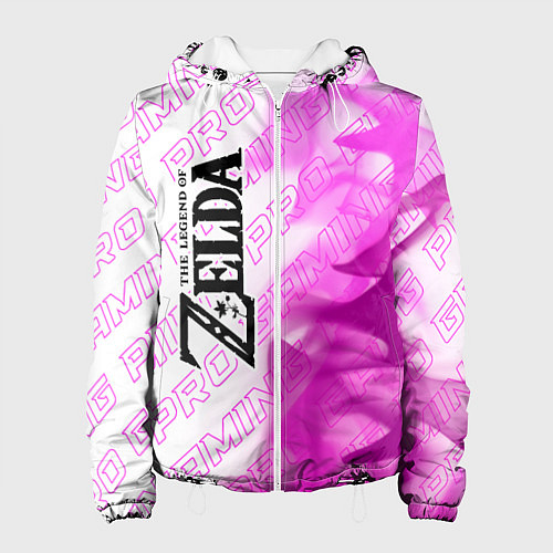 Женская куртка Zelda pro gaming: по-вертикали / 3D-Белый – фото 1