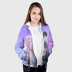 Куртка с капюшоном женская Персонажи - Агенты времени, цвет: 3D-белый — фото 2