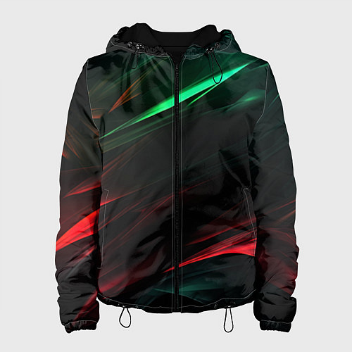 Женская куртка Dark red and green / 3D-Черный – фото 1