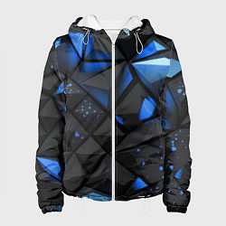 Женская куртка Blue black texture