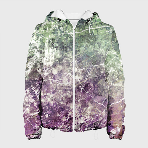 Женская куртка Текстура - Natural charge / 3D-Белый – фото 1