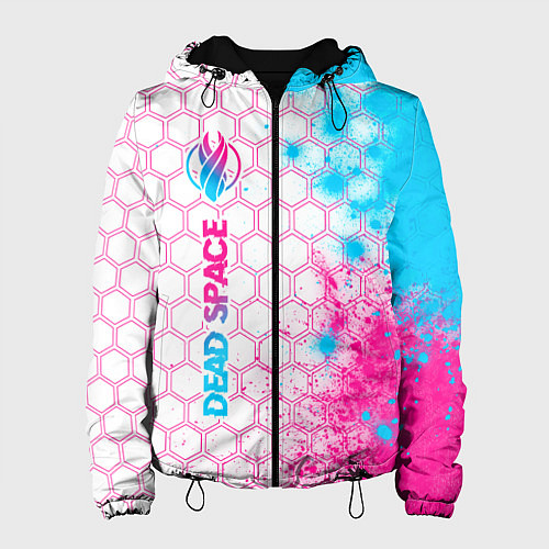 Женская куртка Dead Space neon gradient style: по-вертикали / 3D-Черный – фото 1