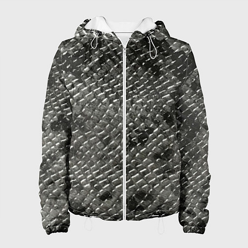 Женская куртка Кожа змеи - текстура / 3D-Белый – фото 1