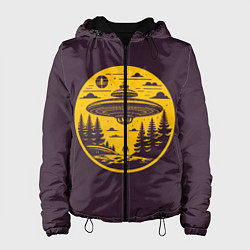 Женская куртка Инопланетное вторжение летающая тарелка