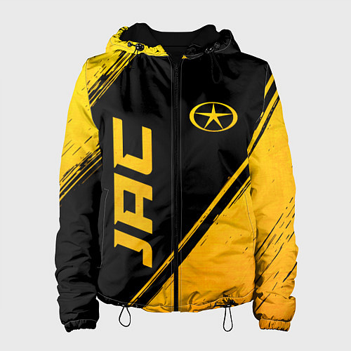 Женская куртка JAC - gold gradient: надпись, символ / 3D-Черный – фото 1