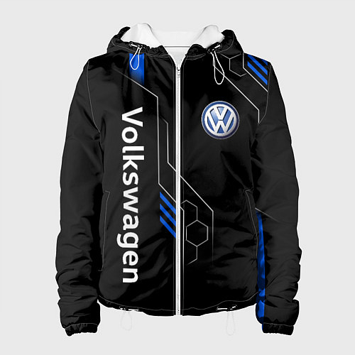 Женская куртка Volkswagen - blue technology / 3D-Белый – фото 1