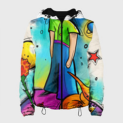 Куртка с капюшоном женская Le Petit Prince, цвет: 3D-черный