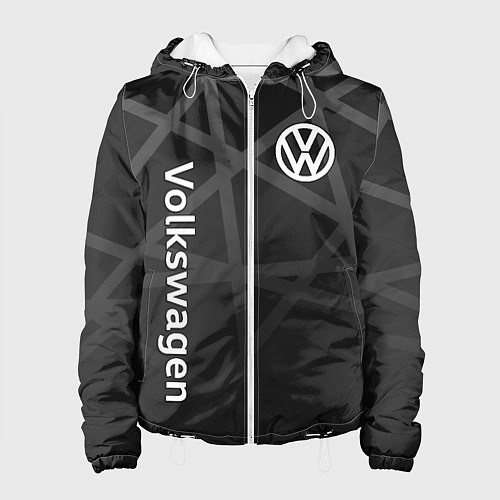 Женская куртка Volkswagen - classic black / 3D-Белый – фото 1