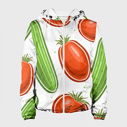 Женская куртка Помидоры и огурцы