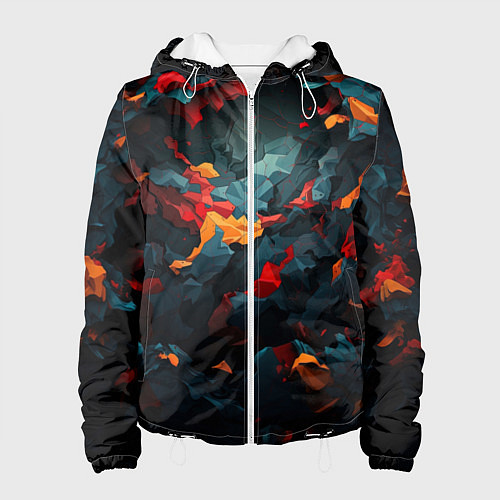 Женская куртка Мрачный камуфляж / 3D-Белый – фото 1