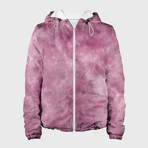 Женская куртка Текстура камня родонита / 3D-Белый – фото 1