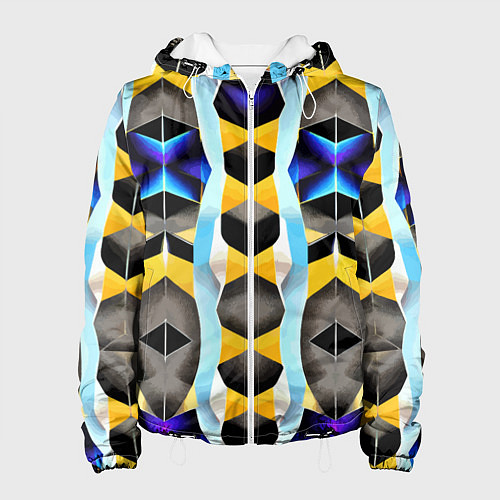 Женская куртка Vanguard geometric pattern - neural network / 3D-Белый – фото 1