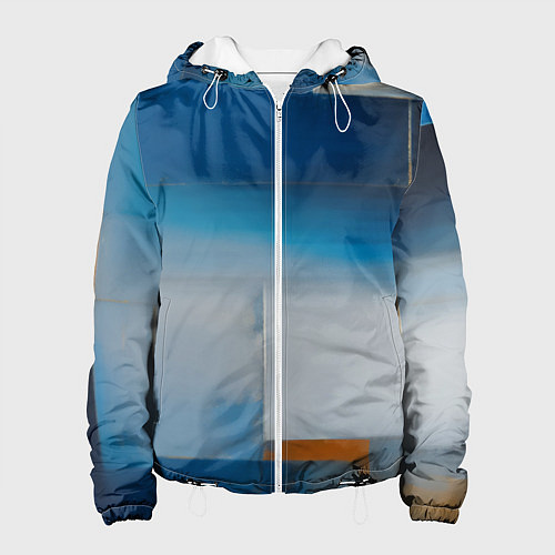 Женская куртка Синяя палитра / 3D-Белый – фото 1