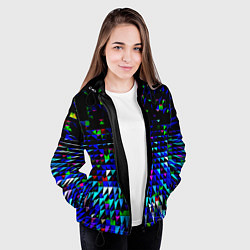 Куртка с капюшоном женская Пирамиды, цвет: 3D-черный — фото 2