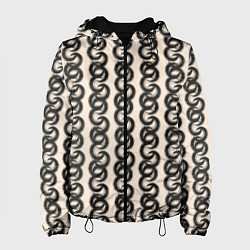 Женская куртка Абтракция Геометрический узор в этническом стиле