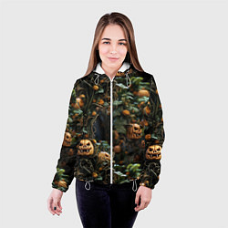 Куртка с капюшоном женская Hallowen приходит, цвет: 3D-белый — фото 2