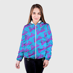 Куртка с капюшоном женская Barbie pattern, цвет: 3D-белый — фото 2
