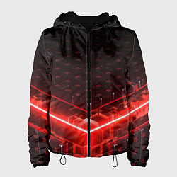 Женская куртка Неоновые плиты - красные