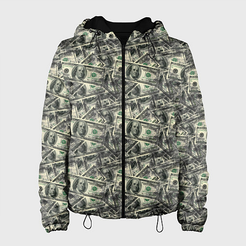 Женская куртка Американские доллары / 3D-Черный – фото 1