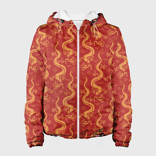 Женская куртка Символ года дракон / 3D-Белый – фото 1