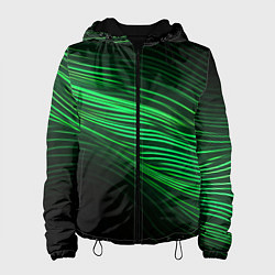 Женская куртка Green neon lines