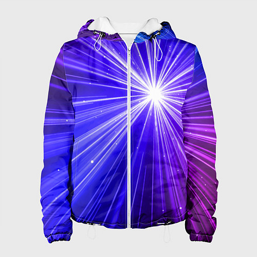 Женская куртка Космическое свечение / 3D-Белый – фото 1