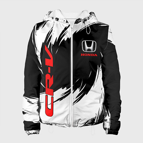 Женская куртка Honda - белые краски / 3D-Белый – фото 1