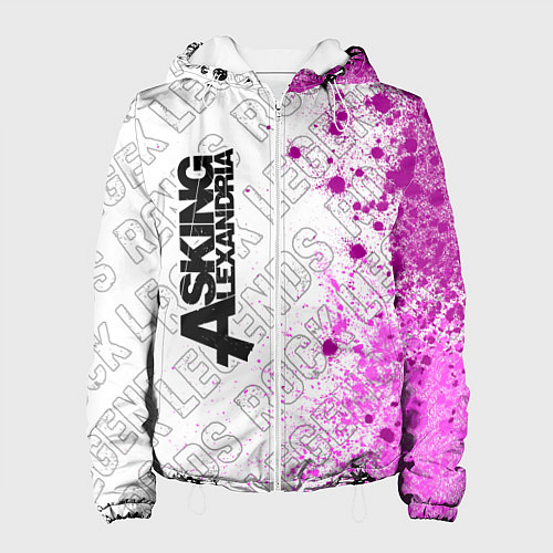 Женская куртка Asking Alexandria rock legends: по-вертикали / 3D-Белый – фото 1