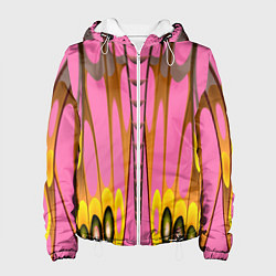 Женская куртка Розовый бабочкин мотив