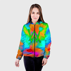 Куртка с капюшоном женская Alan walker toxic music, цвет: 3D-черный — фото 2