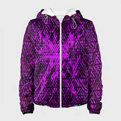 Женская куртка Фиолетовая глитч инфекция
