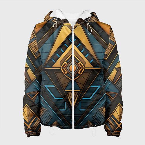 Женская куртка Узор в египетском стиле / 3D-Белый – фото 1