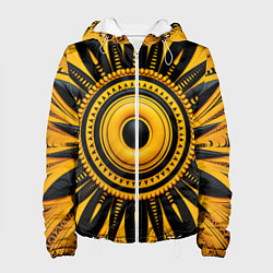 Женская куртка Желто-черный узор в африканском стиле