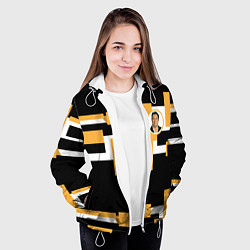 Куртка с капюшоном женская Илон идея, цвет: 3D-белый — фото 2