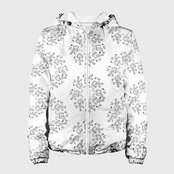 Куртка с капюшоном женская Хоровод капибары - раскраска, цвет: 3D-белый