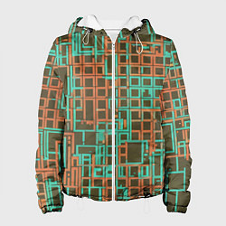 Женская куртка Разноцветные толстые линии